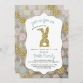 Personalisierter Osterbrunch / Ostereier Jagd Einladung (Vorne/Hinten)