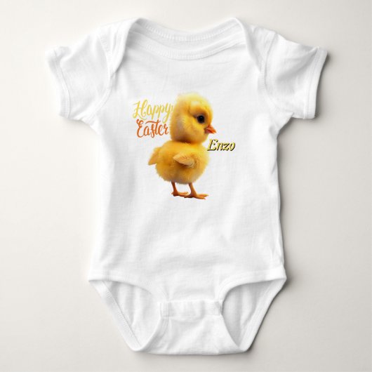 Personalisierter Osterchic Baby Bodysuit Baby Strampler (Vorderseite)
