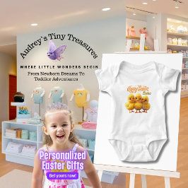 Personalisierter Osterchic Baby Bodysuit Baby Strampler