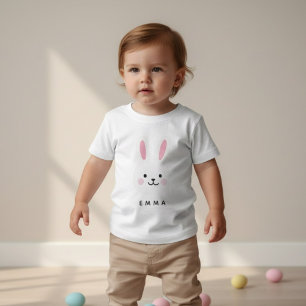 Personalisierter Osterhase Benutzerdefinierter Baby T-shirt