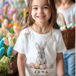 Personalisierter Osterhase Benutzerdefinierter N Baby T-shirt