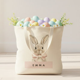 Personalisierter Osterhase | Benutzerdefinierter N Tragetasche