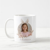 Personalisierter Osterhasen-Foto-Mug für Mädchen Kaffeetasse (Links)