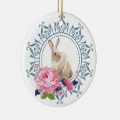 Personalisierter Osterkaninchen-Design Keramik Ornament (Rechts)