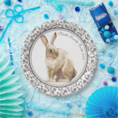 Personalisierter Osterkaninchen Pappteller (Party)