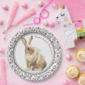 Personalisierter Osterkaninchen Pappteller (Party)
