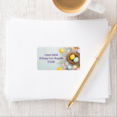 Personalisierter Osterkorb mit Eiern Adressaufkleber (Insitu)