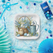 Personalisierter Osterküken Pappteller (Party)