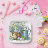 Personalisierter Osterküken Pappteller (Party)