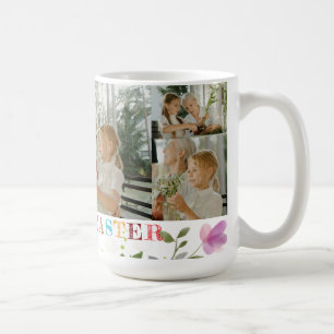 Personalisierter Ostern-Foto-Collage-Becher Kaffeetasse