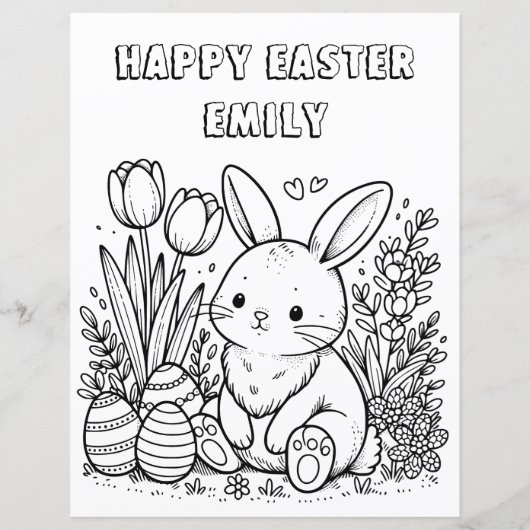 Personalisierter Ostersonnenbrief für Kinder (Rückseite)