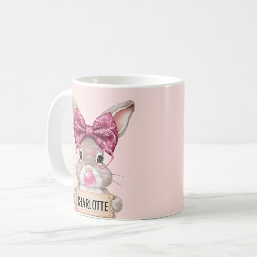 Personalisierter Ostersonniger Kaffee Tasse für Ki (Vorderseite Links)