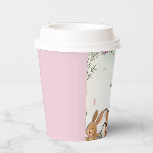 Personalisierter Ostersonntags-Brunch-Papierbecher Pappbecher (Rechts)