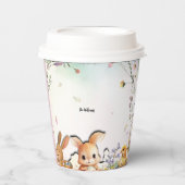 Personalisierter Ostersonntags-Brunch-Papierbecher Pappbecher (Vorderseite)