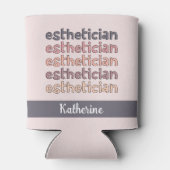 Personalisierter Östhetiker Kosmetologe Beautician Dosenkühler (Rückseite)