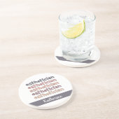 Personalisierter Östhetiker Kosmetologe Beautician Getränkeuntersetzer (Seite)