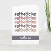 Personalisierter Östhetiker Kosmetologe Beautician Karte (Vorderseite)