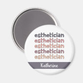 Personalisierter Östhetiker Kosmetologe Beautician Magnet (Vorderseite/Rückseite)