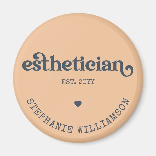 Personalisierter Östhetiker Kosmetologe Beautician Magnet (Vorne)
