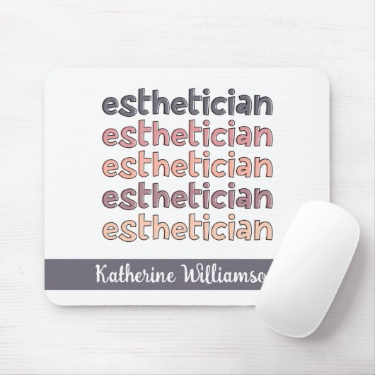 Personalisierter Östhetiker Kosmetologe Beautician Mousepad (Mit Mouse)
