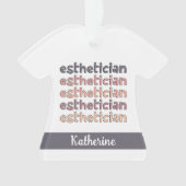 Personalisierter Östhetiker Kosmetologe Beautician Ornament (Vorderseite)