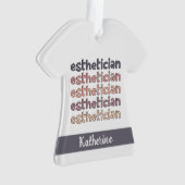 Personalisierter Östhetiker Kosmetologe Beautician Ornament (Vorderseite)