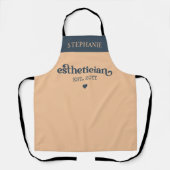 Personalisierter Östhetiker Kosmetologe Beautician Schürze (Vorderseite)