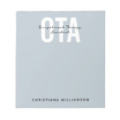 Personalisierter OTA-Assistent Notizblock (Vorderseite)