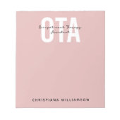 Personalisierter OTA-Assistent Notizblock (Vorderseite)