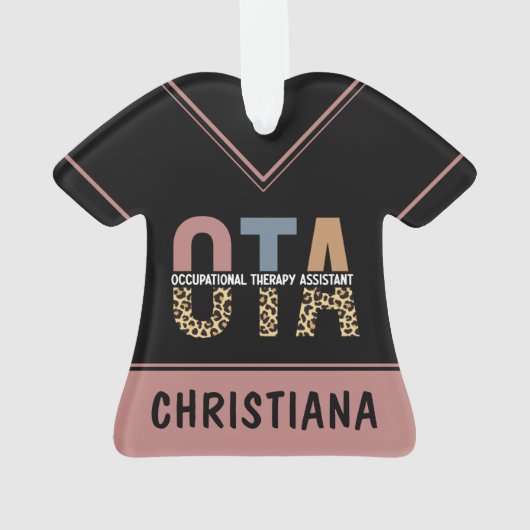 Personalisierter OTA-Assistent Ornament (Rückseite)