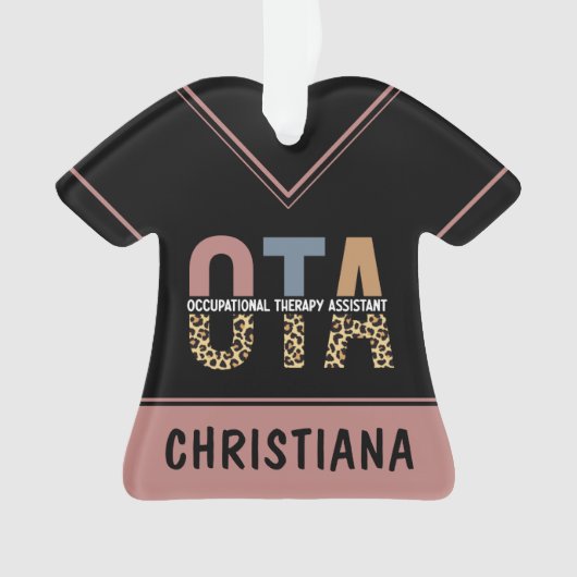 Personalisierter OTA-Assistent Ornament (Vorderseite)