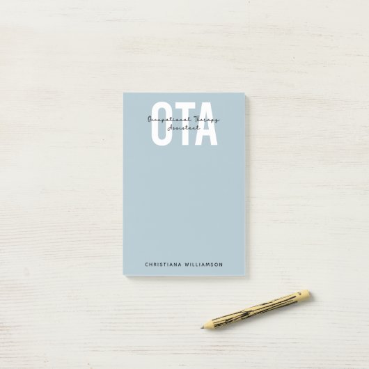 Personalisierter OTA-Assistent Post-it Klebezettel (Auf Schreibtisch)