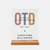 Personalisierter OTD Doktor der Arbeitstherapie Acrylschild (Vorderseite)