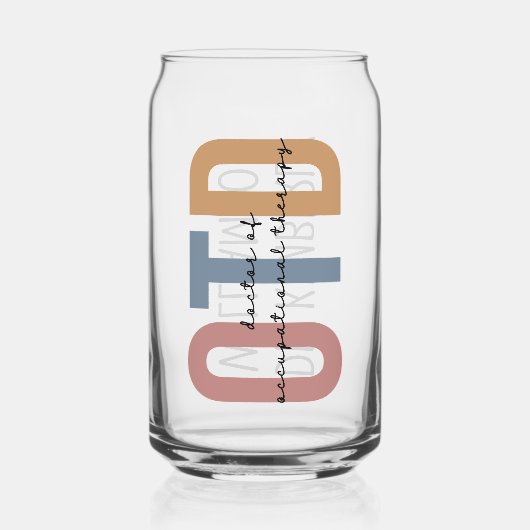 Personalisierter OTD Doktor der Arbeitstherapie Dosenglas (Vorderseite)