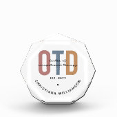 Personalisierter OTD Doktor der Arbeitstherapie Fotoblock (Vorderseite)