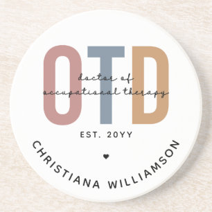 Personalisierter OTD Doktor der Arbeitstherapie Getränkeuntersetzer