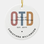 Personalisierter OTD Doktor der Arbeitstherapie Keramik Ornament (Vorne)