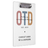 Personalisierter OTD Doktor der Arbeitstherapie Klemmbrett (Rechts)