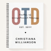 Personalisierter OTD Doktor der Arbeitstherapie Notizblock (Vorderseite)