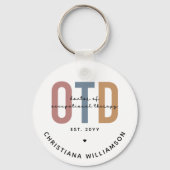 Personalisierter OTD Doktor der Arbeitstherapie Schlüsselanhänger (Rückseite)