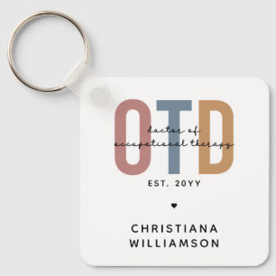 Personalisierter OTD Doktor der Arbeitstherapie Schlüsselanhänger
