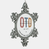 Personalisierter OTD Doktor der Arbeitstherapie Schneeflocken Zinn-Ornament (Links)