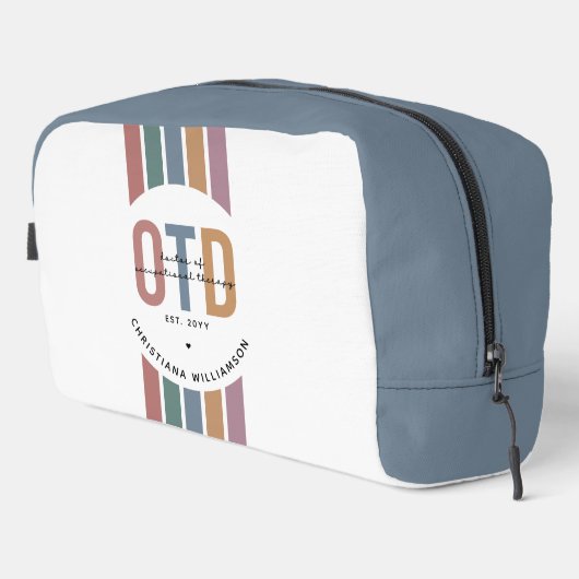 Personalisierter OTD Doktor der Arbeitstherapie Waschbeutel (Rechte Ecke)