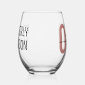 Personalisierter OTD Doktor der Arbeitstherapie Weinglas Ohne Stiel (Rechts)