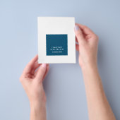 Personalisierter Ozean Blaues Weiß Elegant Moderne Flyer (Gruppe)