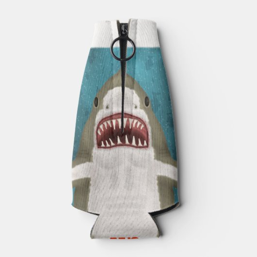 Personalisierter Ozean Funny Funny Flaschenkühler (Rückseite)