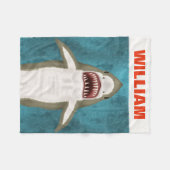 Personalisierter Ozean Funny Funny Fleecedecke (Vorderseite (Horizontal))