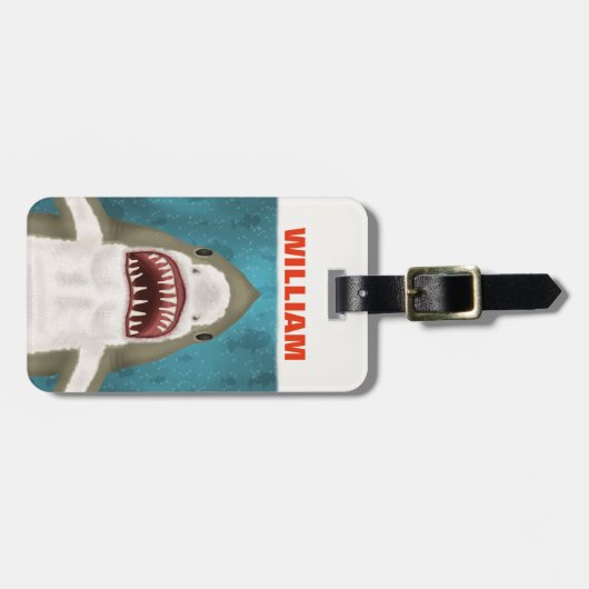 Personalisierter Ozean Funny Funny Gepäckanhänger (Vorderseite horizontal)