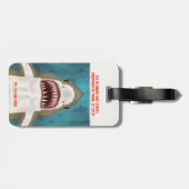 Personalisierter Ozean Funny Funny Gepäckanhänger (Rückseite horizontal)