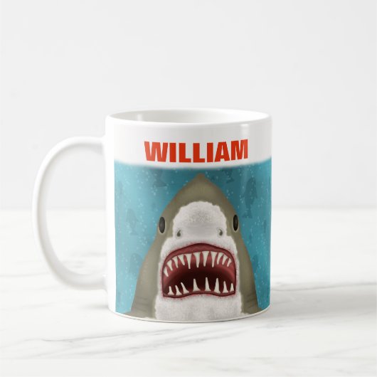 Personalisierter Ozean Funny Funny Kaffeetasse (Links)